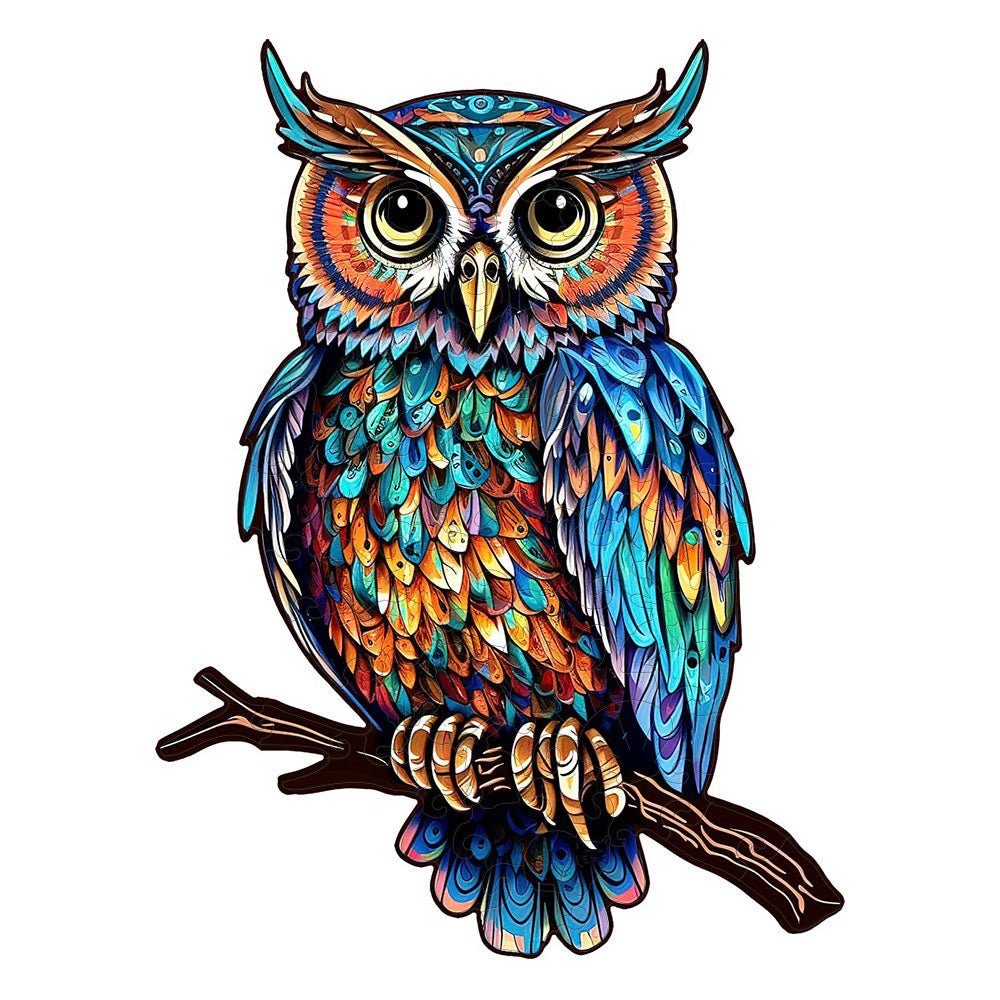 Enchanting Owl Haven - Wooden Jigsaw Puzzle - Wooden Puzzle
