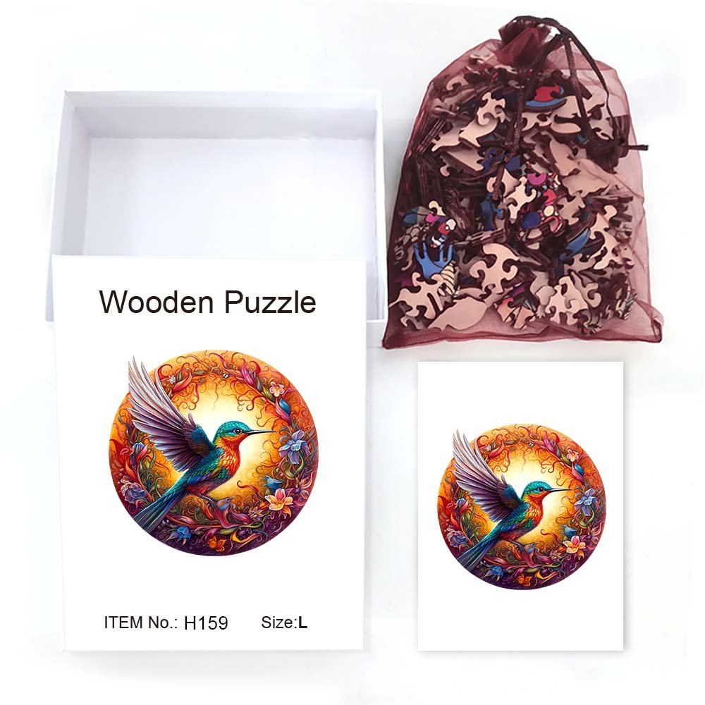 Hummingbird - Wooden Jigsaw Puzzle - Wooden Puzzle