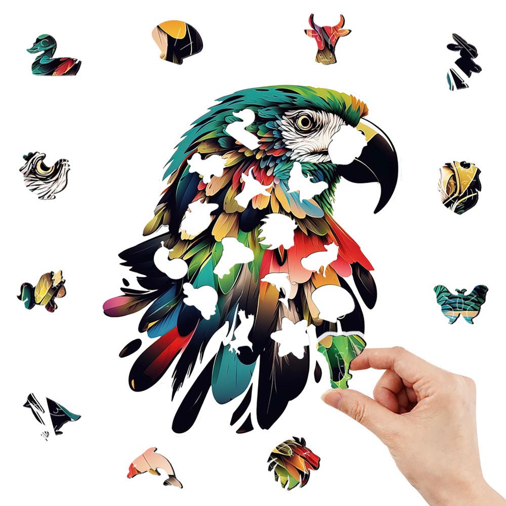 Parrot - Wooden Jigsaw Puzzle - Wooden Puzzle