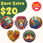 Top 5 Best Sellers ( Upto $30 OFF + Free Shipping) - Wooden Puzzle