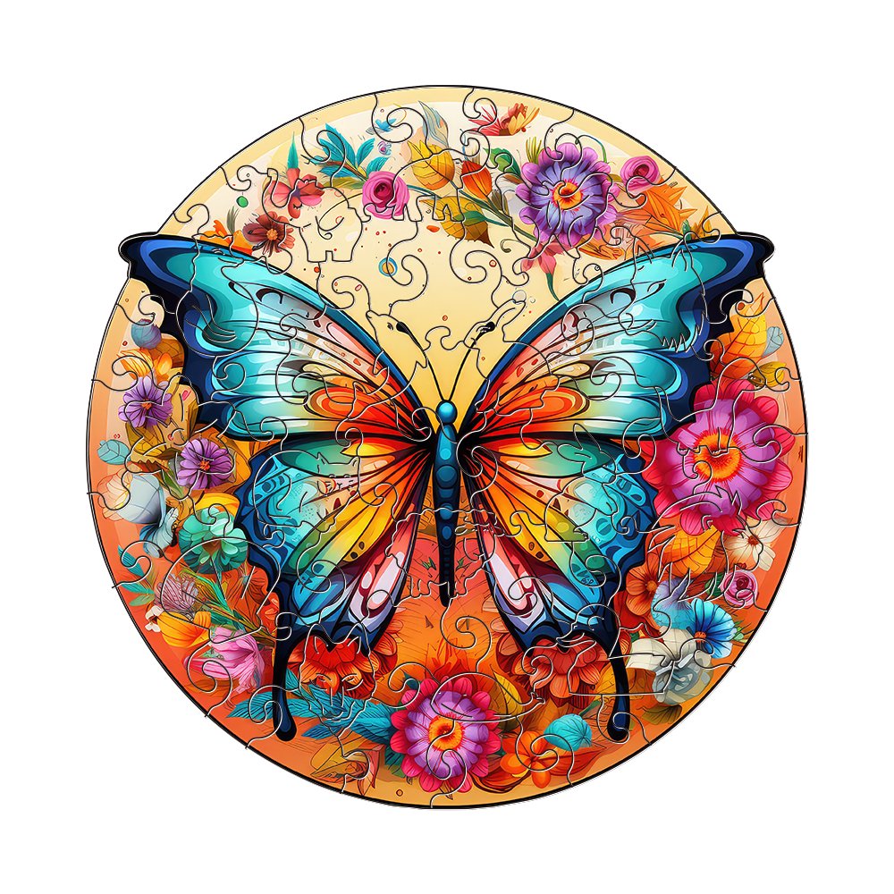 Butterfly - Wooden Jigsaw Puzzle - Wooden Puzzle