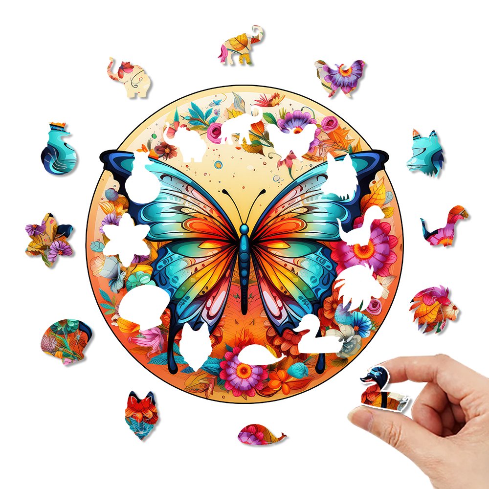 Butterfly - Wooden Jigsaw Puzzle - Wooden Puzzle