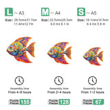 Colorful Fish - Wooden Jigsaw Puzzle - Wooden Puzzle