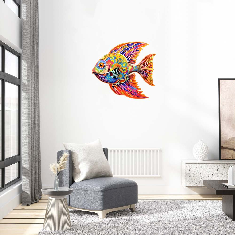 Colorful Fish - Wooden Jigsaw Puzzle - Wooden Puzzle