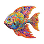 Colorful Fish - Wooden Jigsaw Puzzle - Wooden Puzzle