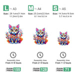Cute Cat Conundrum - Wooden Jigsaw Puzzle - Wooden Puzzle