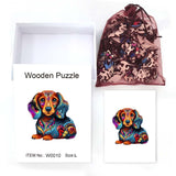 Dachshund Dog Edition - Wooden Jigsaw Puzzle - Wooden Puzzle