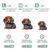 Dachshund Dog Edition - Wooden Jigsaw Puzzle - Wooden Puzzle