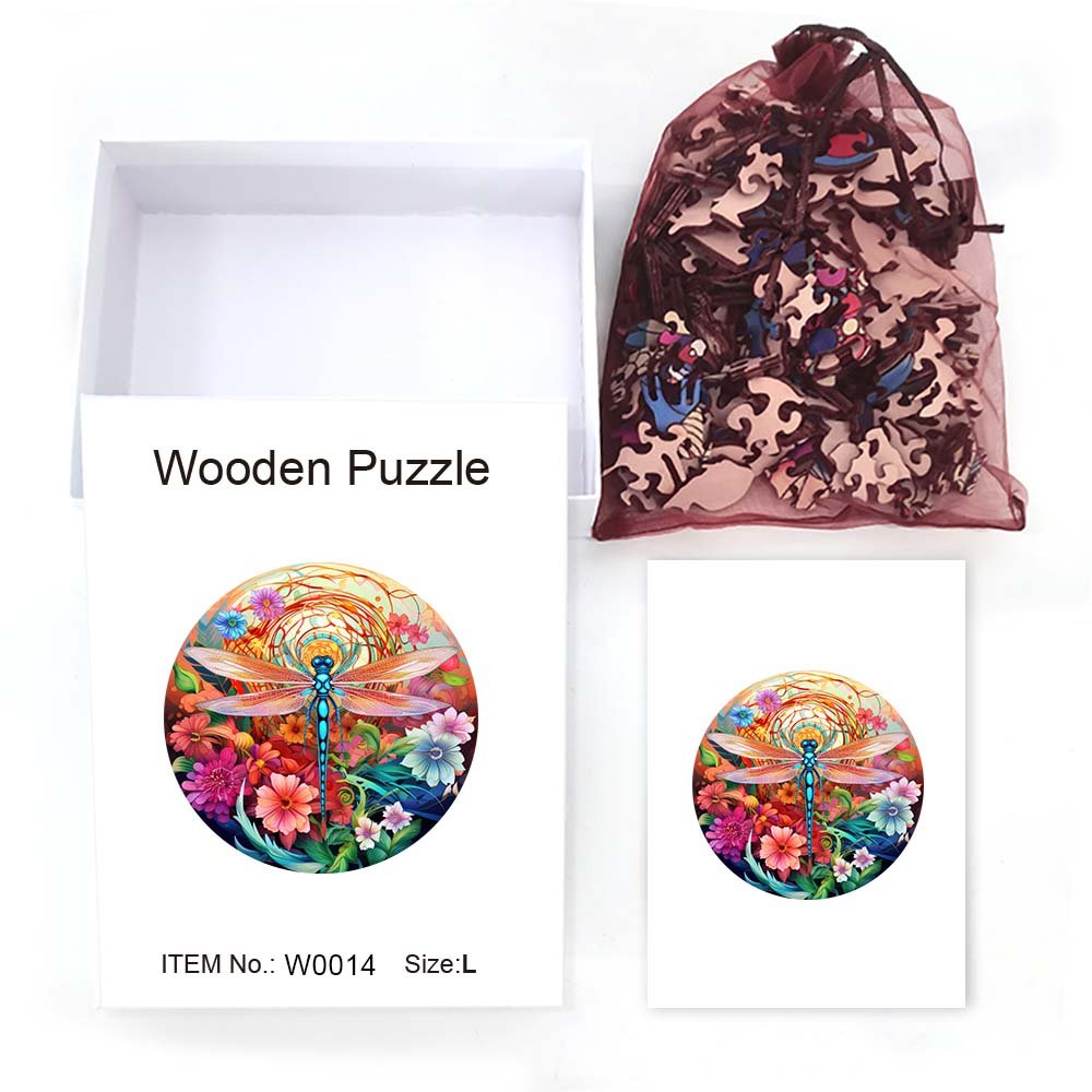 Dragonfly - Wooden Jigsaw Puzzle - Wooden Puzzle