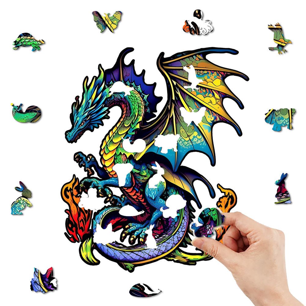 Dragon's Lair - Wooden Jigsaw Puzzle - Wooden Puzzle