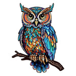 Enchanting Owl Haven - Wooden Jigsaw Puzzle - Wooden Puzzle