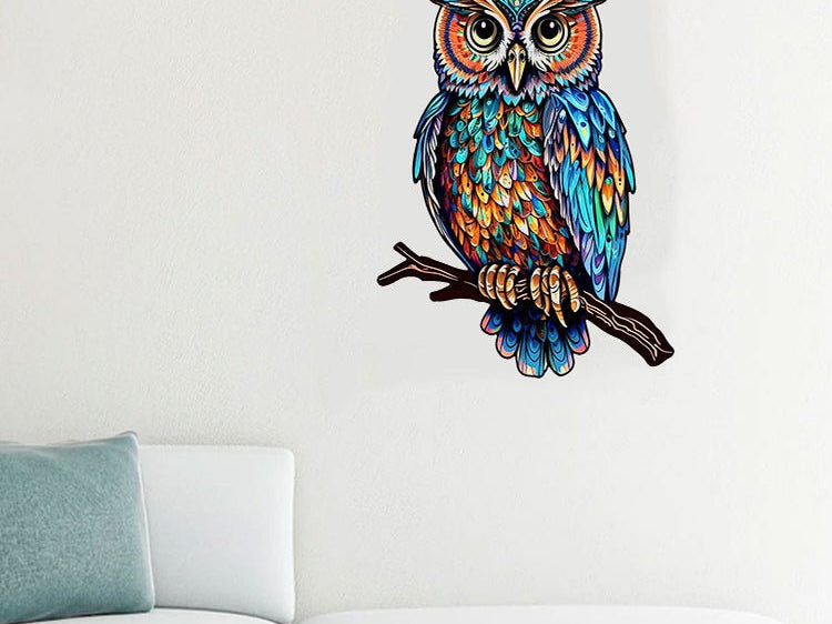Enchanting Owl Haven - Wooden Jigsaw Puzzle - Wooden Puzzle