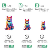 Furry Cat - Wooden Jigsaw Puzzle - Wooden Puzzle
