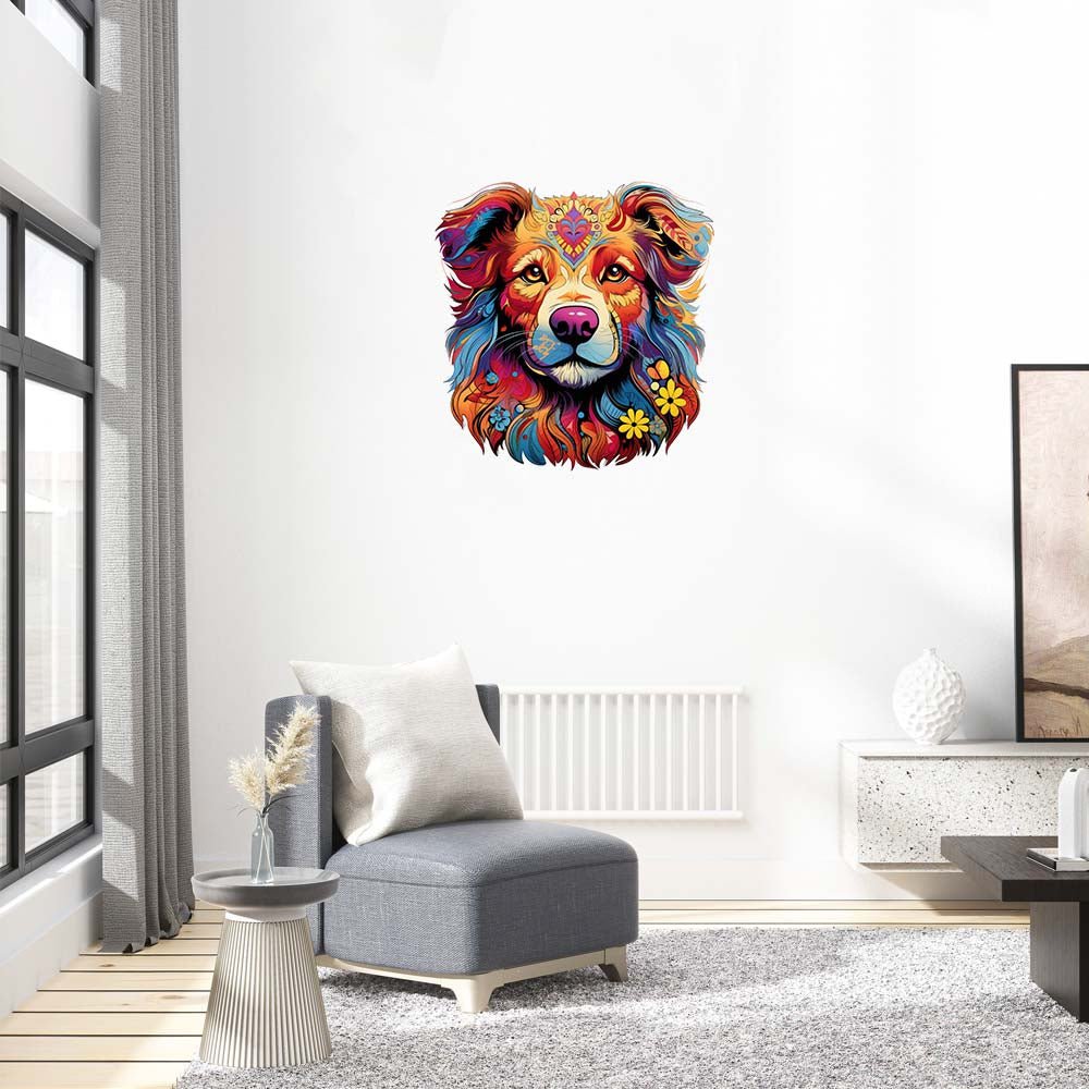 Golden Retriever's Dog Delight - Wooden Jigsaw Puzzle - Wooden Puzzle