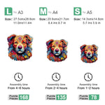 Golden Retriever's Dog Delight - Wooden Jigsaw Puzzle - Wooden Puzzle
