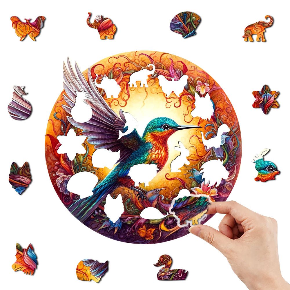 Hummingbird - Wooden Jigsaw Puzzle - Wooden Puzzle