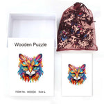 Majestic Kitty Marvel - Wooden Jigsaw Puzzle - Wooden Puzzle