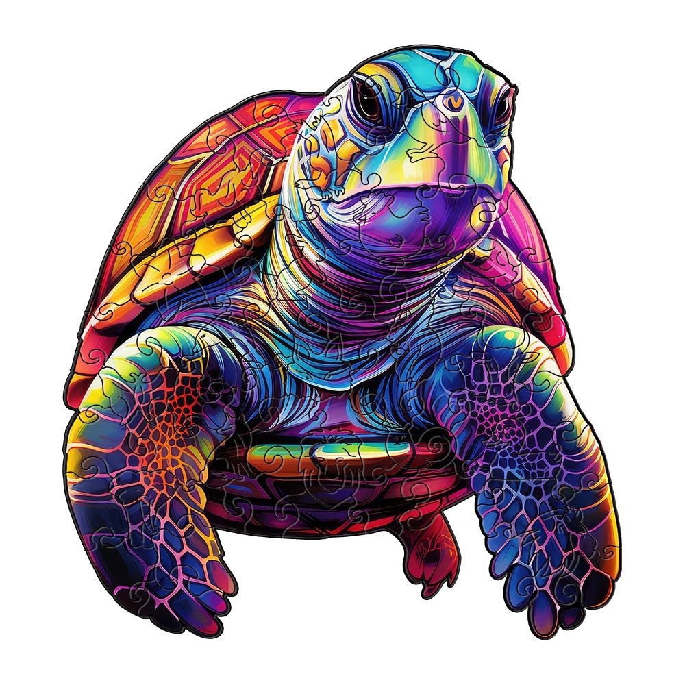 Majestic Sea Turtles - Wooden Jigsaw Puzzle - Wooden Puzzle