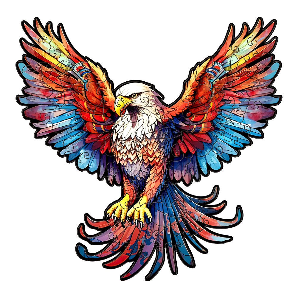 Majesty American Eagle - Wooden Jigsaw Puzzle - Wooden Puzzle