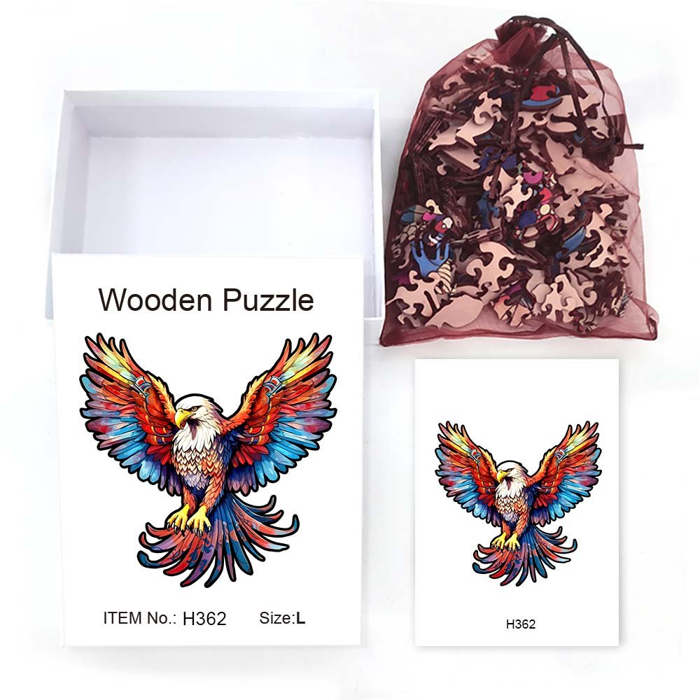 Majesty American Eagle - Wooden Jigsaw Puzzle - Wooden Puzzle