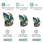 Mystical Dragon Quest - Wooden Jigsaw Puzzle - Wooden Puzzle