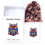 Owl's Secret Realm - Wooden Jigsaw Puzzle - Wooden Puzzle
