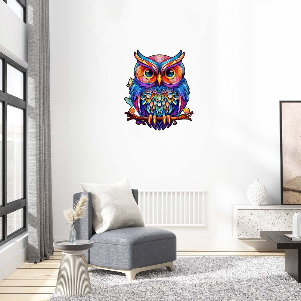 Owl's Secret Realm - Wooden Jigsaw Puzzle - Wooden Puzzle