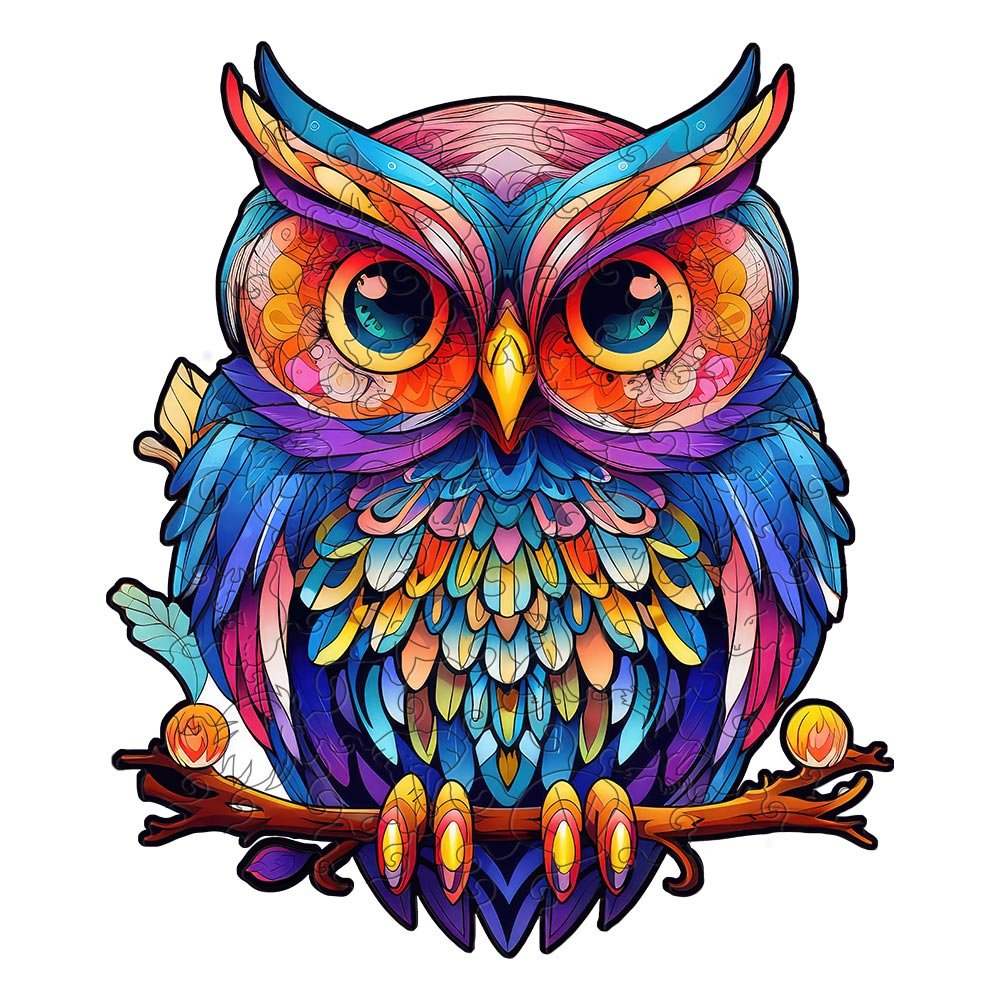 Owl's Secret Realm - Wooden Jigsaw Puzzle - Wooden Puzzle