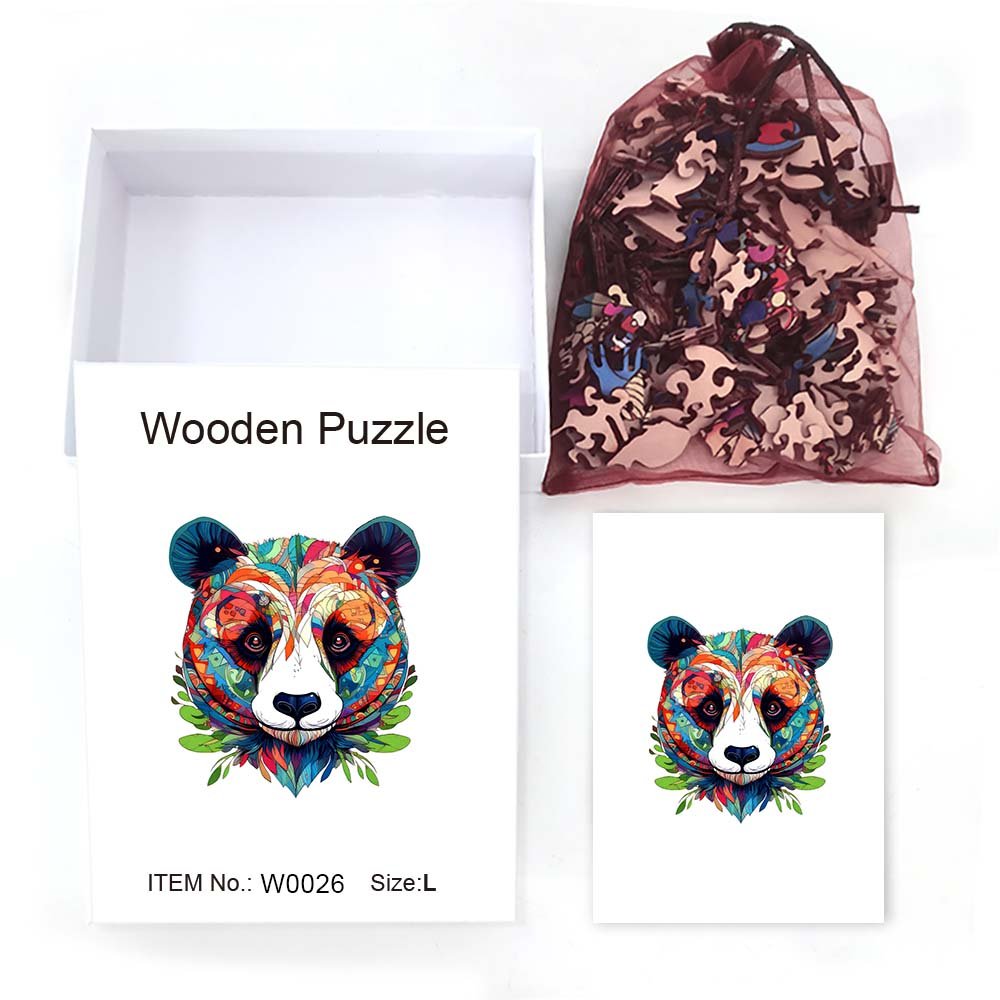 Panda's Playful - Wooden Jigsaw Puzzle - Wooden Puzzle