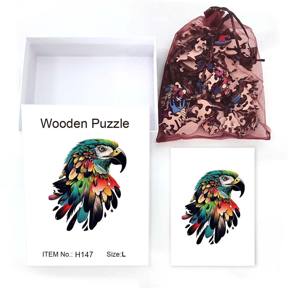Parrot - Wooden Jigsaw Puzzle - Wooden Puzzle