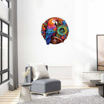 Parrot's Melodic Enigma - Wooden Jigsaw Puzzle - Wooden Puzzle