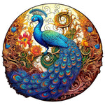 Peacock's Majesty - Wooden Jigsaw Puzzle - Wooden Puzzle