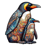 Penguin Family - Wooden Jigsaw Puzzle - Wooden Puzzle