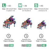 Piano's Melodic Odyssey - Wooden Jigsaw Puzzle - Wooden Puzzle