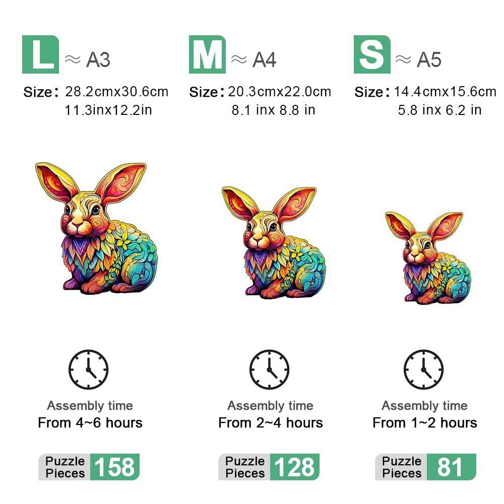 Rabbit's Retreat - Wooden Jigsaw Puzzle - Wooden Puzzle
