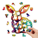 Rabbit's Retreat - Wooden Jigsaw Puzzle - Wooden Puzzle