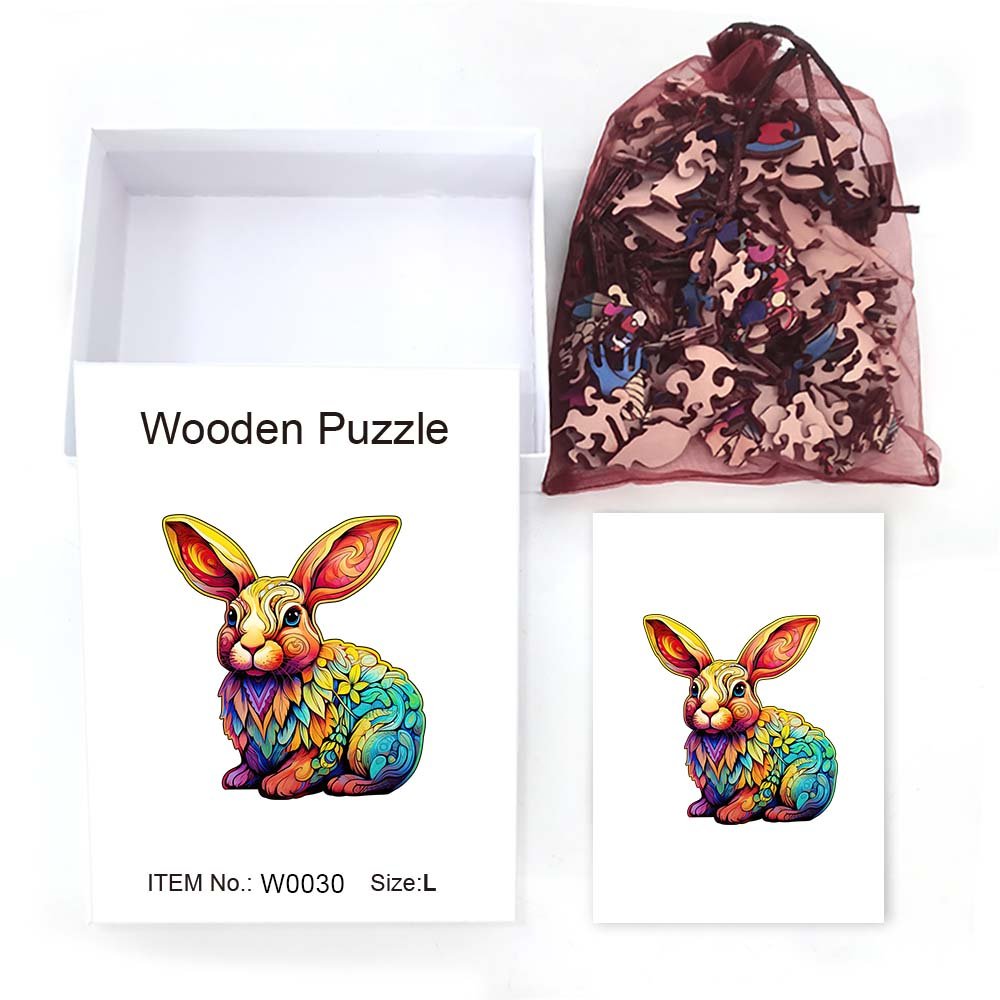 Rabbit's Retreat - Wooden Jigsaw Puzzle - Wooden Puzzle