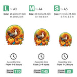 Thanksgiving Bounty Delight - Wooden Jigsaw Puzzle - Wooden Puzzle