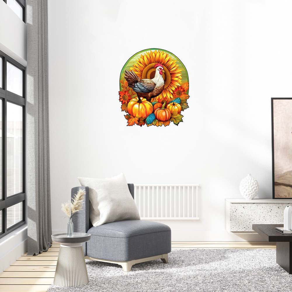 Thanksgiving Bounty Delight - Wooden Jigsaw Puzzle - Wooden Puzzle