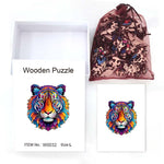 Tiger Mosaic - Wooden Jigsaw Puzzle - Wooden Puzzle