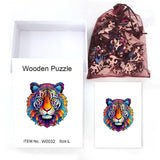 Tiger Mosaic - Wooden Jigsaw Puzzle - Wooden Puzzle