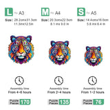 Tiger Mosaic - Wooden Jigsaw Puzzle - Wooden Puzzle