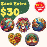 Top 5 Best Sellers ( Upto $30 OFF + Free Shipping) - Wooden Puzzle