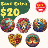 Top 5 Best Sellers ( Upto $30 OFF + Free Shipping) - Wooden Puzzle