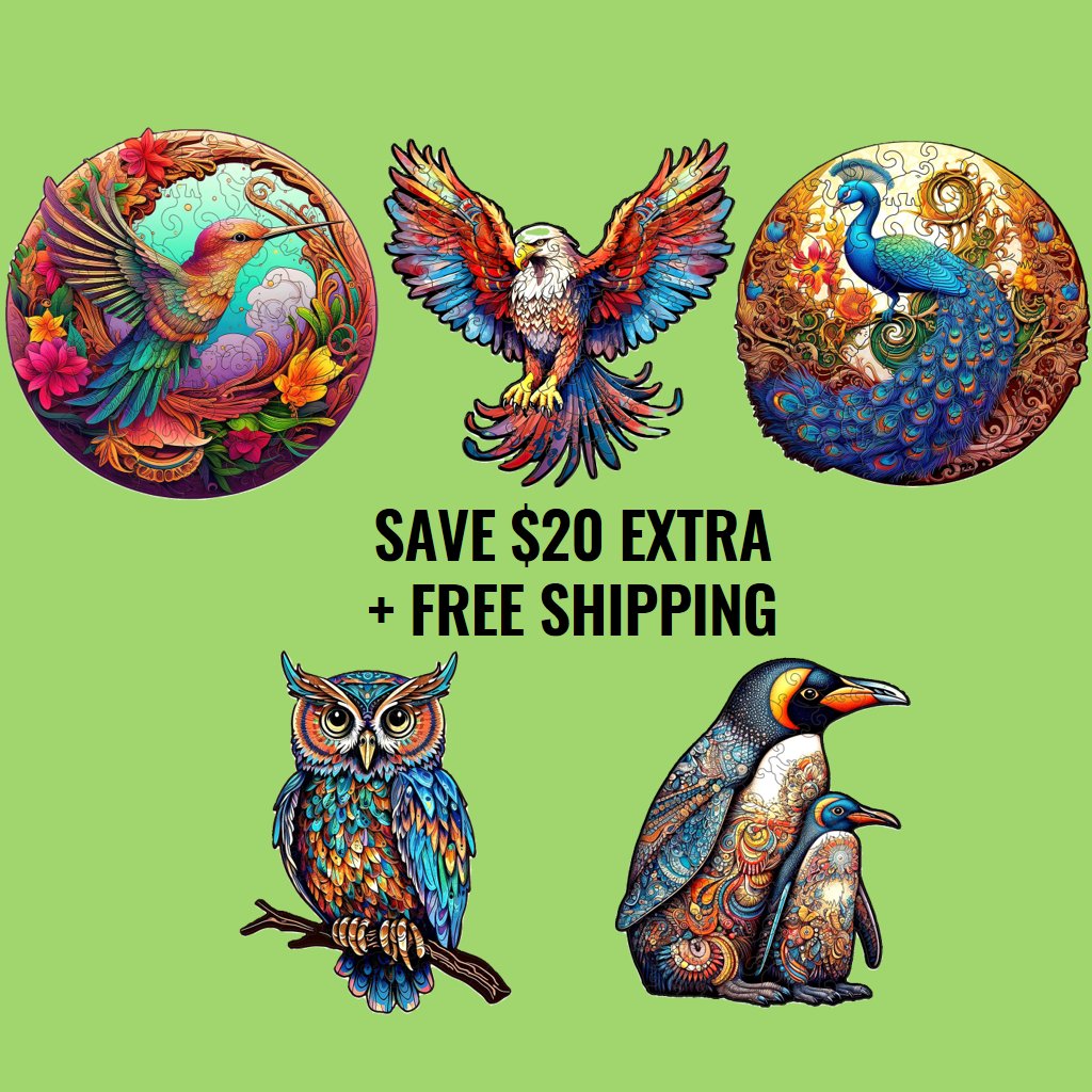 Top 5 Birds Best Sellers Wooden Puzzle ( Upto $40 OFF + Free Shipping) - Wooden Puzzle