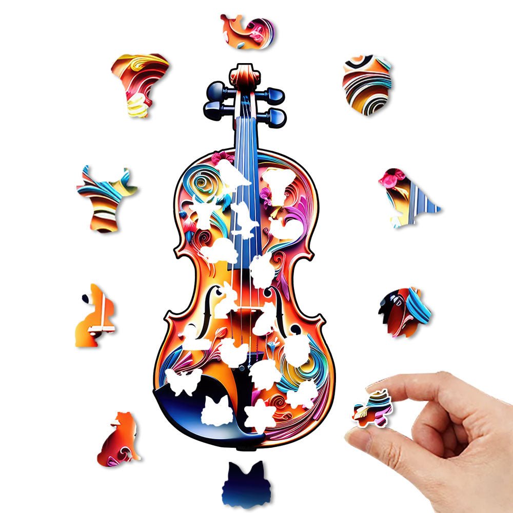 Violin Virtuoso - Wooden Jigsaw Puzzle - Wooden Puzzle
