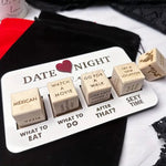 Wooden Date Night Dice After Dark Edition - The Ultimate Christmas & New Year Gift for Couples - Wooden Puzzle