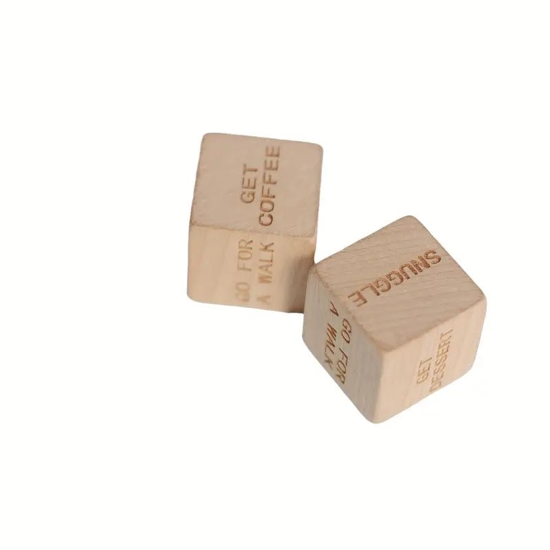 Wooden Date Night Dice After Dark Edition - The Ultimate Christmas & New Year Gift for Couples - Wooden Puzzle